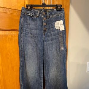 Gap Girl’s high rise wide leg jeans